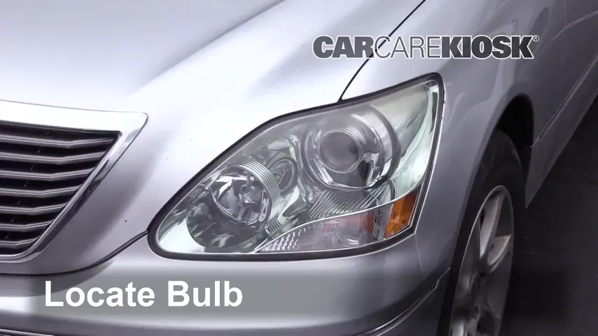 2005 Lexus LS430 4.3L V8 Lights Highbeam (replace bulb)